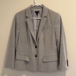 Ann Taylor Factory Seersucker Suit Jacket 12P